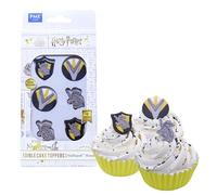 PME Harry Potter Set de 6 Toppers Comestibles para Cupcakes Hufflepuff