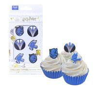 PME Harry Potter Set de 6 Toppers Comestibles para Cupcakes, Ravenclaw