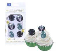 PME Harry Potter Set de 6 Toppers Comestibles para Cupcakes, Slytherin