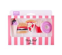 PME - Juego de Velas con Temática Fast Food, Paquete de 5