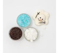 PME Kit de Decoración para Chocolate Caliente Muñeco de Nieve | 6 Malvaviscos de Muñeco de Nieve y 3 Sobres de Sprinkles Festivos | Set Navideño para Bebidas Calientes y Fiestas (260 g / 9.17 oz)
