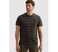 PME Legend Camiseta 'PME LEGEND - T-shirt in slub jersey with allover print and badge' gris oscuro S EUR