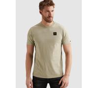PME Legend Camiseta 'T-shirt with badge and a garment-dye wash' verde claro L EUR
