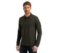 PME Legend Polo de manga larga para hombre American Classic - Regular Fit, Pps2508899-8039 Beluga, S