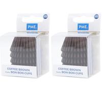 PME Mini Cápsulas Bon Bon - Marrón (100 piezas) (Paquete de 2)