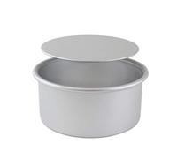 PME LBR053 Molde Redondo de Aluminio anodizado con Base Suelta, 5 litros, Plateado
