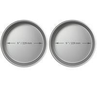 PME Molde redondo para pastel de aluminio de 228 x 50mm (Paquete de 2)