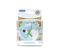 PME Navidad Cápsulas para Cupcakes forradas de Aluminio - Muñeco de Nieve (Set de 30)