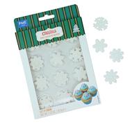 PME Navidad Decoraciones de Azúcar Comestibles - Que Caiga Nieve (12 piezas)