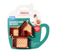 PME Navidad Set de 3 Cortadores de Galletas, Mini Casa de Jengibre, Abraza-tazas
