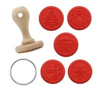 PME Navidad Set de 7 Sellos en Relieve para Galletas, Es la época