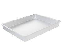 PME Oblongo Molde para Pastel de Aluminio, Plateado, 12 x 16 x 2 Pulgadas
