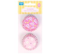 PME Pascua Cápsulas para Cupcakes forradas de Aluminio - Flores, Tamaño Mini (Set de 60)