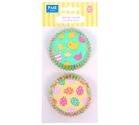 PME Pascua Cápsulas para Cupcakes forradas de Aluminio - Pollitos de Pascua, Set de 60