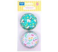 PME Pascua Cápsulas para Cupcakes forradas de Aluminio - Prado de Primavera, Set de 60