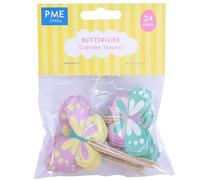 PME Pascua Toppers para pasteles - Mariposas, Set de 24