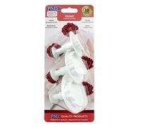 PME PY504 Cortador de peonías (3 Piezas), Plástico, Blanco