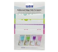 PME SIDE SCRAPERS PATTERNED EDGE PLASTIC SET OF 4