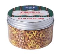 PME Sprinkles Navideños - Cascabeles Dorados (160g)