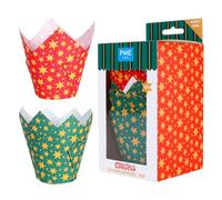 PME Tulipas Navideñas para Muffins - Estrellas (Set de 24)