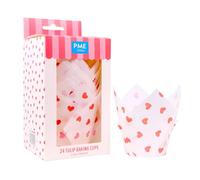 PME Tulipas para Muffins de San Valentín - Corazones de Amor, Set de 24
