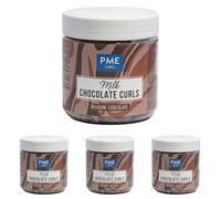 PME Virutas Rizos de Chocolate con Leche Belga 85 g (Paquete de 4)