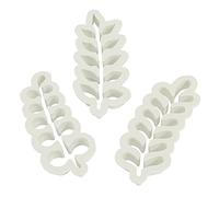 PME WE333 - Cortador de eucalipto para corona de Navidad, 3 piezas, color blanco