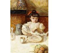 PMEFGJDPE Famoso Cuadro Pared Lienzo Pintura Decorativa Bambino e gatti Enfant Et Chats di Pierre Bonnard para Decoraciones del Hogar 60x90cm