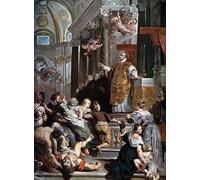 PMEFGJDPE Famoso Cuadro Pared Lienzo Pintura Decorativa i Miracoli di Sant'Ignazio di Loyola di Peter Paul Rubens para Decoraciones del Hogar 60x90cm