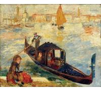 PMEFGJDPE Famoso Cuadro Pared Lienzo Pintura Decorativa il CanalVenezia di Pierre Auguste Renoir para Decoraciones del Hogar 60x90cm