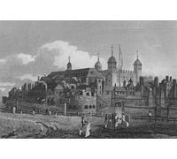 PMEFGJDPE Famoso Cuadro Pared Lienzo Pintura Decorativa la Torre di Londra dalla collina di John Preston Neale para Decoraciones del Hogar 60x90cm