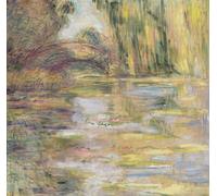 PMEFGJDPE Famoso Cuadro Pared Lienzo Pintura Decorativa Lo stagno delle ninfee il ponte di Claude Monet para Decoraciones del Hogar 60x90cm