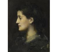 PMEFGJDPE Famoso Cuadro Pared Lienzo Pintura Decorativa Ritratto di donna - Jean-jacques Henner para Decoraciones del Hogar 60x90cm