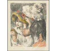 PMEFGJDPE Famoso Cuadro Pared Lienzo Pintura Decorativa Secondo piatto Appuntare il cappello di Pierre Auguste Renoir para Decoraciones del Hogar 60x90cm