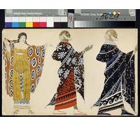 PMEFGJDPE Famoso Cuadro Pared Lienzo Pintura Decorativa su tela per il dramma Edipo a Colono di Leon Bakst para Decoraciones del Hogar 60x90cm