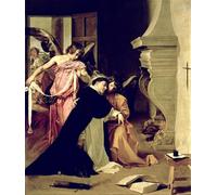 PMEFGJDPE Famoso Cuadro Pared Lienzo Pintura Decorativa Tentazione di Sant'Aquino di Diego Velazquez para Decoraciones del Hogar 60x90cm