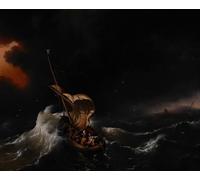 PMEFGJDPE Famoso Impresiones de Lienzo Impresion Arte Pared Cristo nella tempesta sul mare di Galilea di Ludolf Backhuysen para la Decoración del Hogar de la Oficina 60x90cm