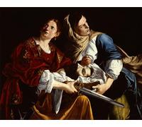 PMEFGJDPE Famoso Impresiones de Lienzo Impresion Arte Pared Giuditta e la sua serva con la testa di Oloferne di Artemisia Gentileschi para la Decoración del Hogar de la Oficina 60x90cm