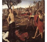 PMEFGJDPE Famoso Impresiones de Lienzo Impresion Arte Pared il Martirio di San Hans Memling para la Decoración del Hogar de la Oficina 60x90cm