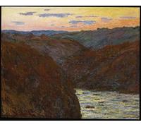 PMEFGJDPE Famoso Impresiones de Lienzo Impresion Arte Pared il Tramonto sulla Creuse di Claude Monet para la Decoración del Hogar de la Oficina 60x90cm