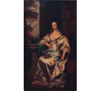PMEFGJDPE Famoso Impresiones de Lienzo Impresion Arte Pared la contessa di Southampton diVan Dyck para la Decoración del Hogar de la Oficina 60x90cm