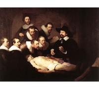 PMEFGJDPE Famoso Impresiones de Lienzo Impresion Arte Pared la Lezione di Anatomia del Dott. Nicholas Tulp di Rembrandt para la Decoración del Hogar de la Oficina 60x90cm