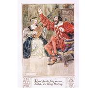 PMEFGJDPE Famoso Impresiones de Lienzo Impresion Arte Pared Lord Sands ci ha cantato una nuova ballata La caccia del re di Charles Edmund Brock para la Decoración del Hogar de la Oficina 60x90cm