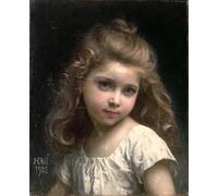 PMEFGJDPE Famoso Impresiones de Lienzo Impresion Arte Pared Ritratto di una giovane ragazza di Jules Cyrille Cave para la Decoración del Hogar de la Oficina 60x90cm