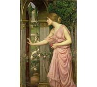 PMEFGJDPE Famoso Impresiones de Lienzo Impresion Arte Pared Ulisse e le sirene di John William Waterhouse para la Decoración del Hogar de la Oficina 60x90cm