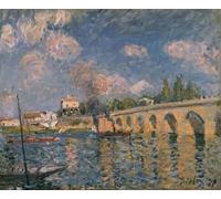 PMEFGJDPE Famoso Painting Cuadro Lienzos Fotos il ponte di Sèvres di Alfred Sisle para la Decoración de la Sala de Estar 60x90cm