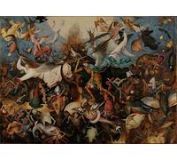 PMEFGJDPE Famoso Painting Cuadro Lienzos Fotos la caduta degli angeli ribelli di Bruegel para la Decoración de la Sala de Estar 60x90cm