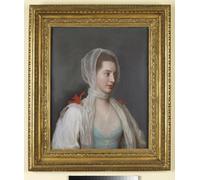 PMEFGJDPE Famoso Painting Cuadro Lienzos Fotos Ritratto di Lady Charles Spencer di Jean Étienne Liotard para la Decoración de la Sala de Estar 60x90cm