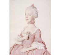 PMEFGJDPE Famoso Painting Cuadro Lienzos Fotos Ritratto di Maria Carolina d'Austria di Jean Etienne Liotard para la Decoración de la Sala de Estar 60x90cm