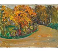 PMEFGJDPE Famoso Painting Cuadro Lienzos Fotos Sono Herbst Parken di Vasilij Kandinskij para la Decoración de la Sala de Estar 60x90cm